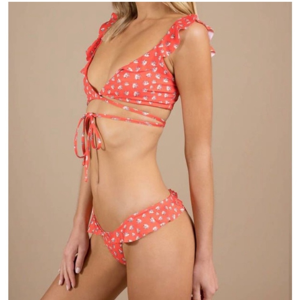 Beach Riot Lauren Orange Bikini Top & Chloe Bottoms